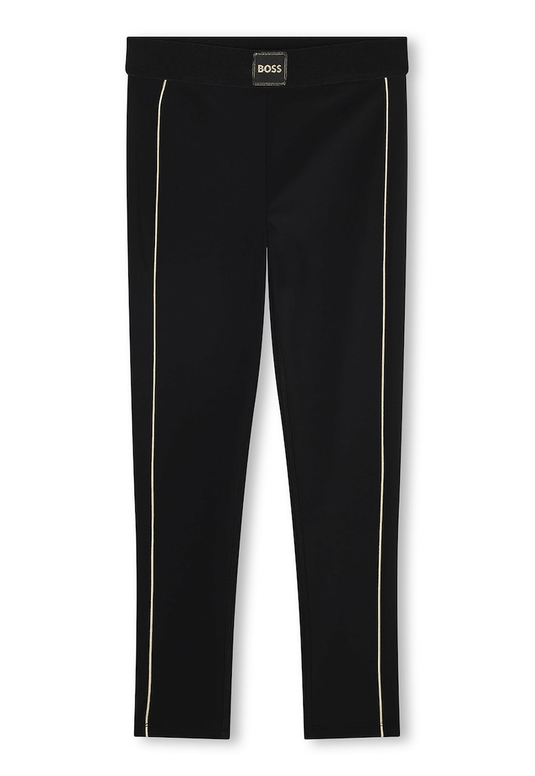 Стандартен панталон с лого - Черен BOSS Kidswear
