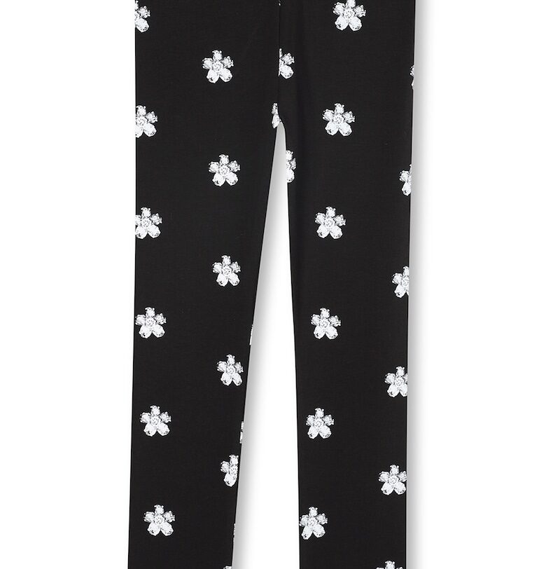 Стандартен панталон с флорален принт - Черен Marc Jacobs