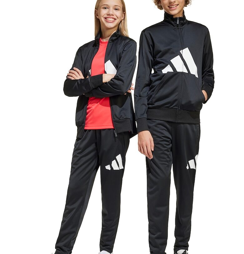 Стандартен спортен екип с лого - Бял/Черен adidas Sportswear