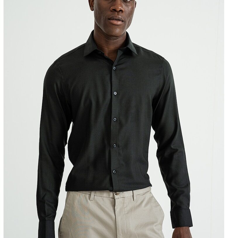 Стандартна риза - Избеляло черно CALVIN KLEIN