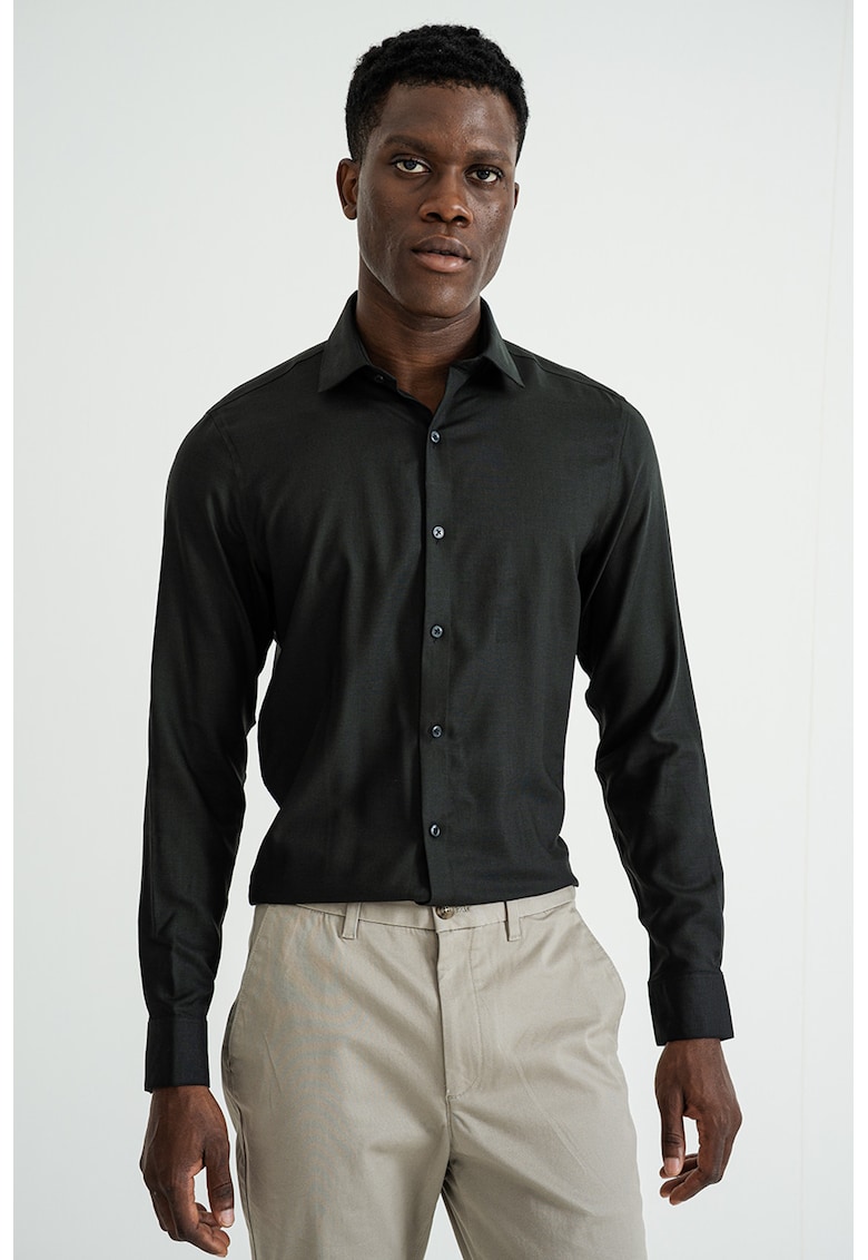 Стандартна риза - Избеляло черно CALVIN KLEIN