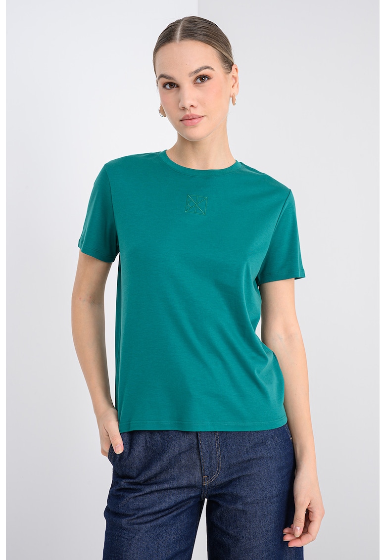 Стандартна тениска - Тъмнозелен CALVIN KLEIN