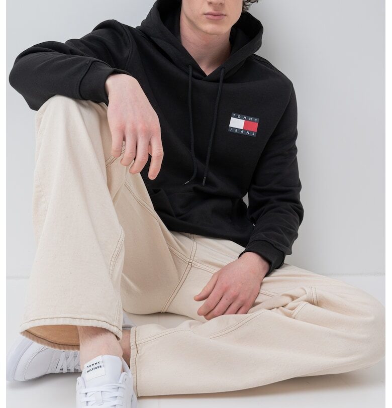 Стандартно худи с лого - Черен Tommy Jeans
