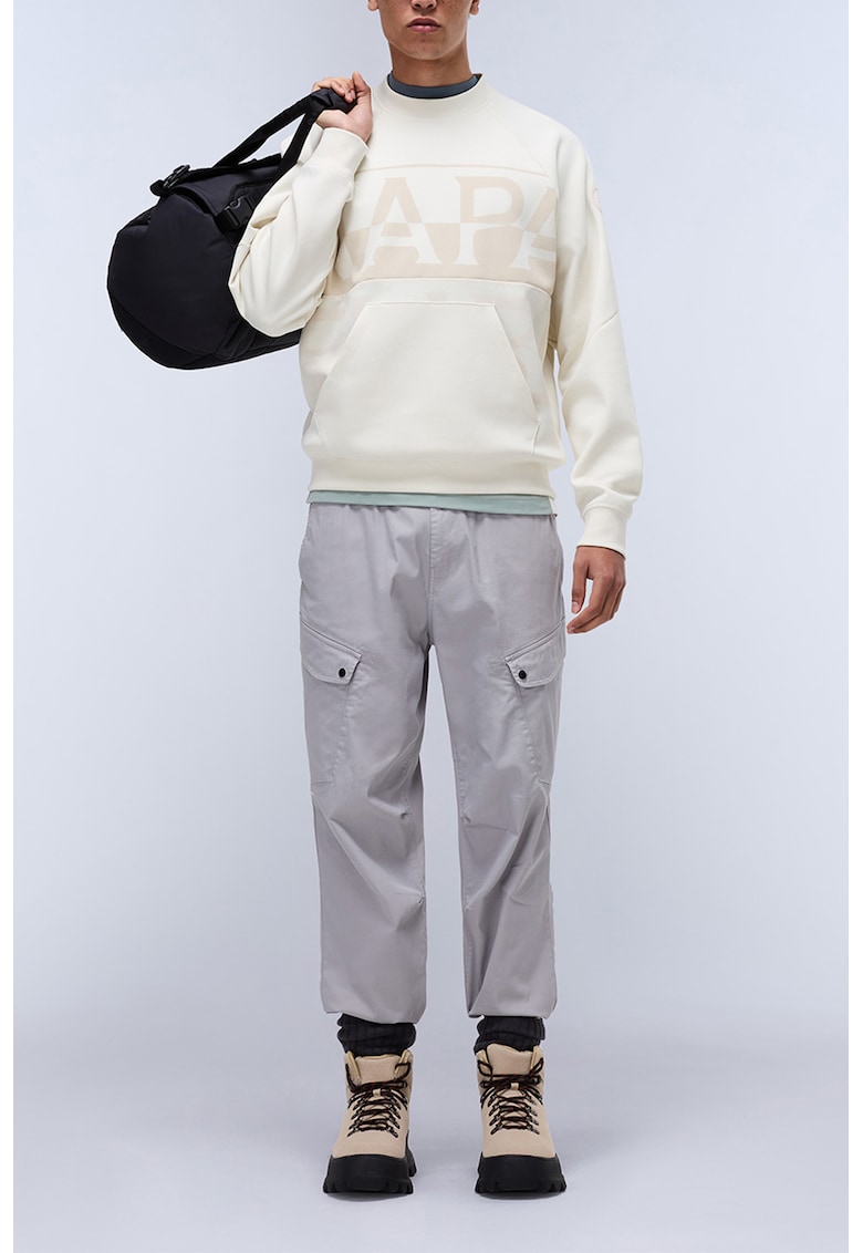 Суитшърт Anghiari с лого - Крем/Светло бежово Napapijri