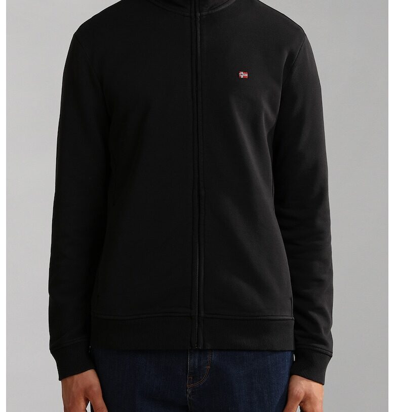 Суитшърт Balis с цип и джобове встрани - Черен Napapijri