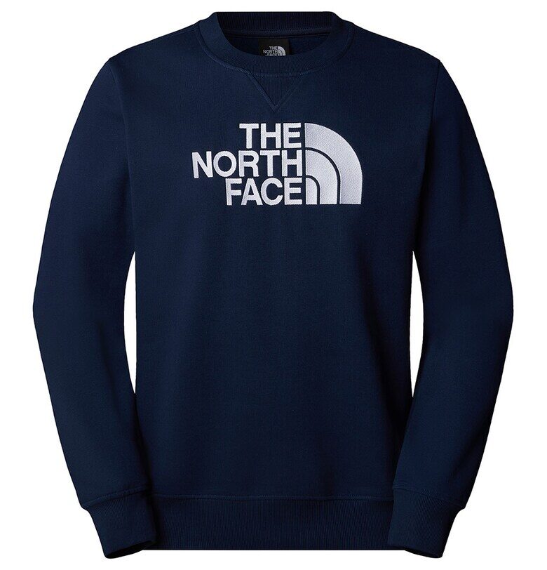 Суитшърт Drew Peak с лого - Бял/Ултрамарин синьо The North Face