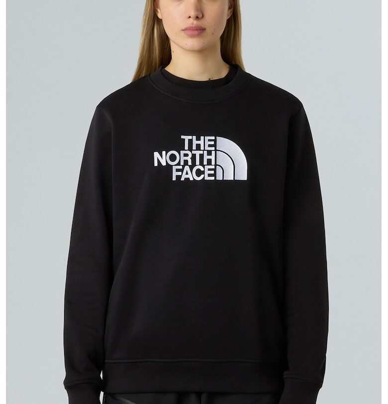 Суитшърт Drew Peak с овално деколте и лого - Бял/Черен The North Face