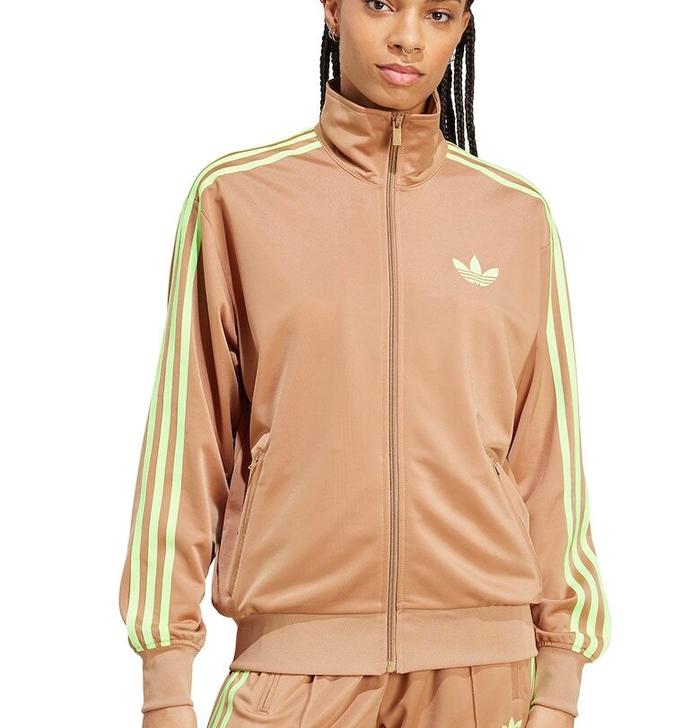 Суитшърт Firebird Track с лого и цип - Бледожълт/Бежов adidas Originals