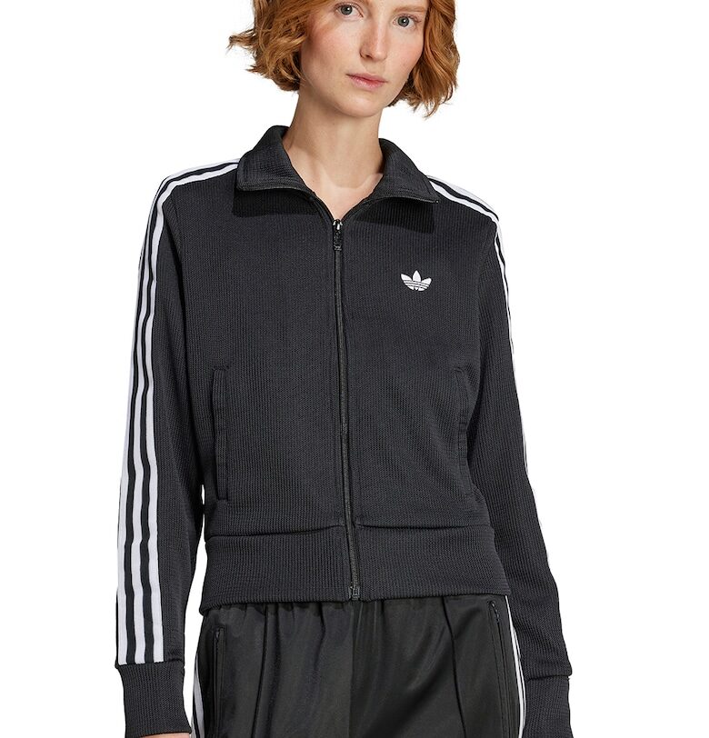 Суитшърт Firebird с цип - Бял/Антрацитно сиво adidas Originals