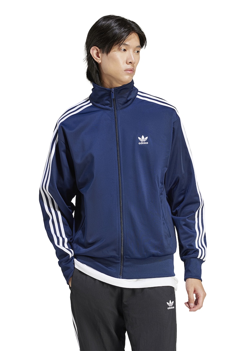 Суитшърт Firebird с цип и висока яка - Тъмносин/Бял adidas Originals