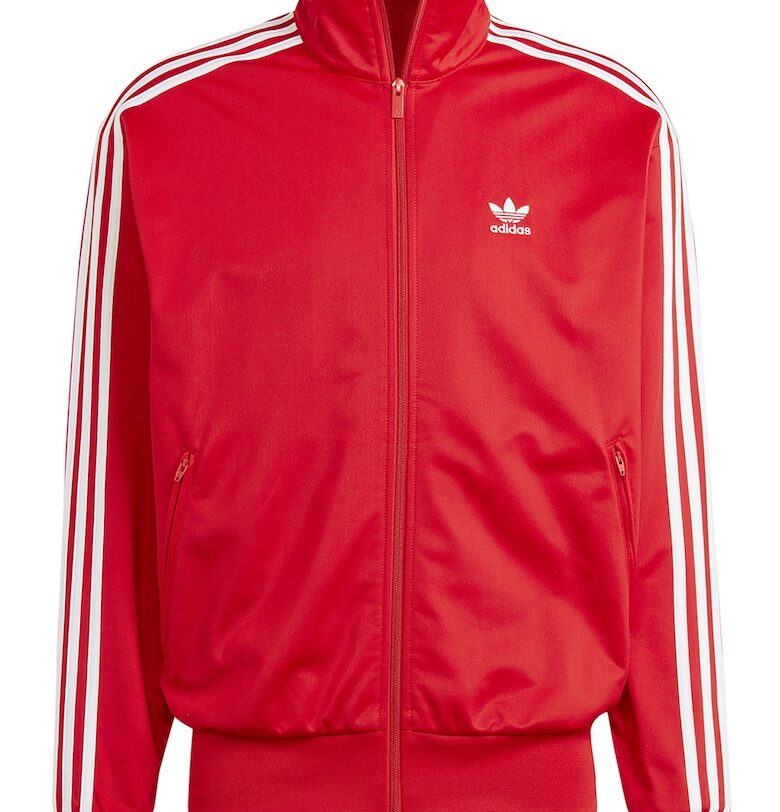 Суитшърт Firebird с цип и висока яка - Червен/Бял adidas Originals