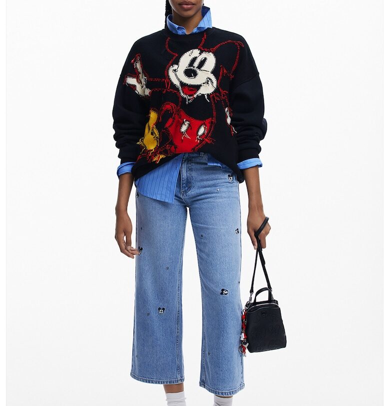 Суитшърт Mickey Moose - Червен/Бял/Черен DESIGUAL