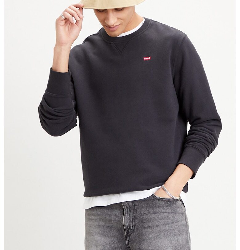 Суитшърт New Original с лого - Tъмносив Levis