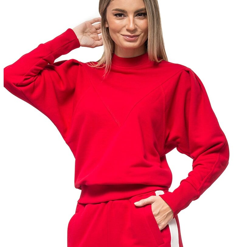 Суитшърт Nicole с бухнали ръкави - Червен CASA DE MODA VIGO