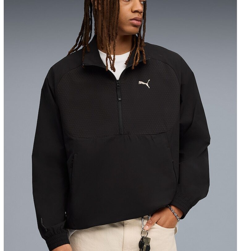 Суитшърт PUMATECH с къс цип - Черен Puma
