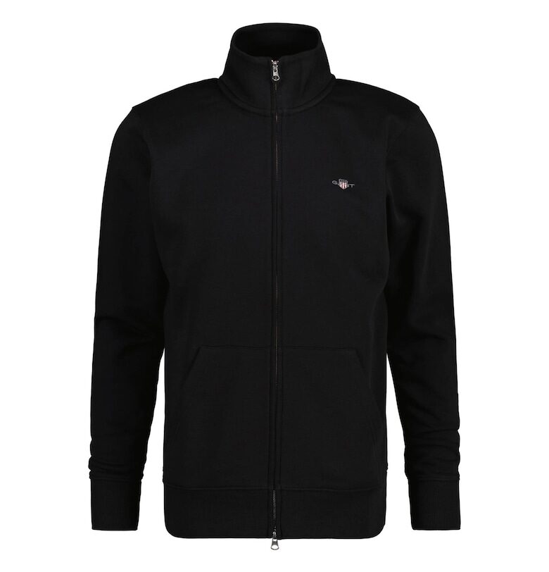 Суитшърт Shield с цип - Черен Gant