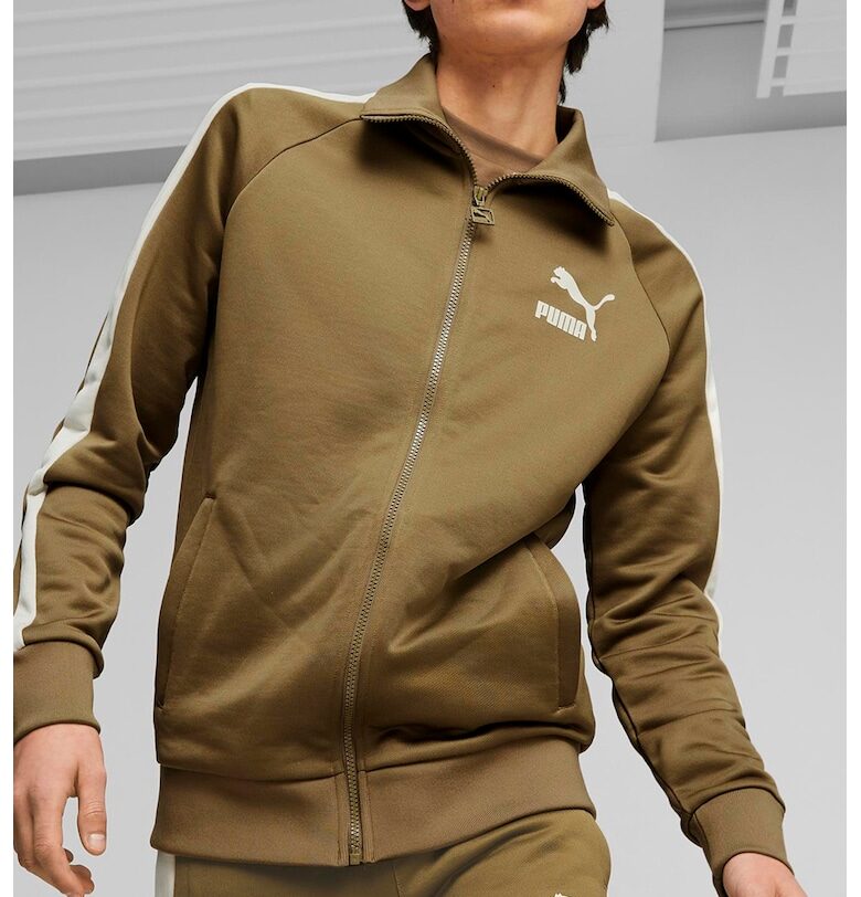 Суитшърт T7 Iconic с цип - Светлокафяв Puma