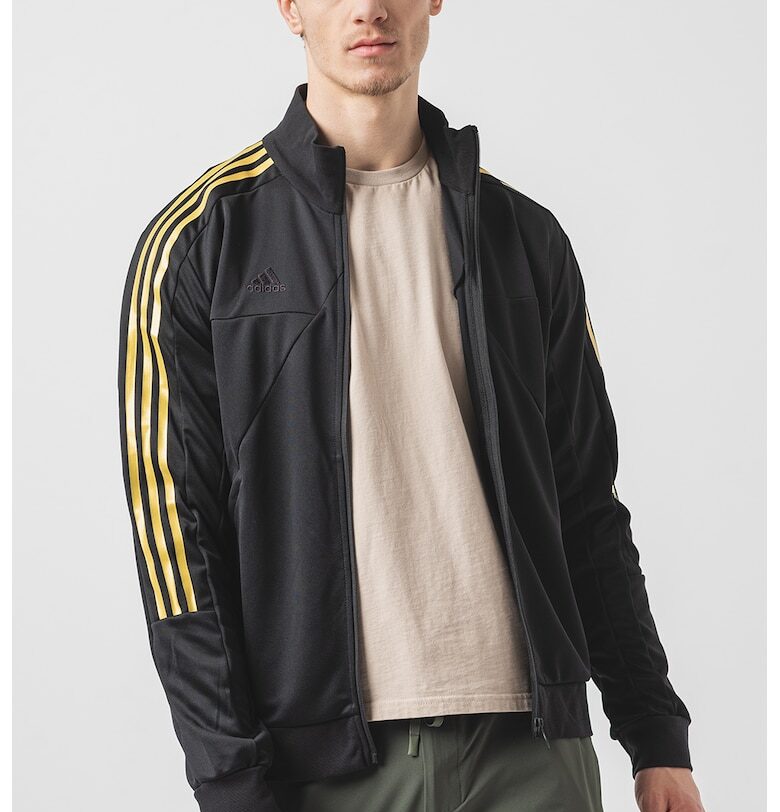 Суитшърт Tiro с цип и лого - Златист/Черен adidas Sportswear