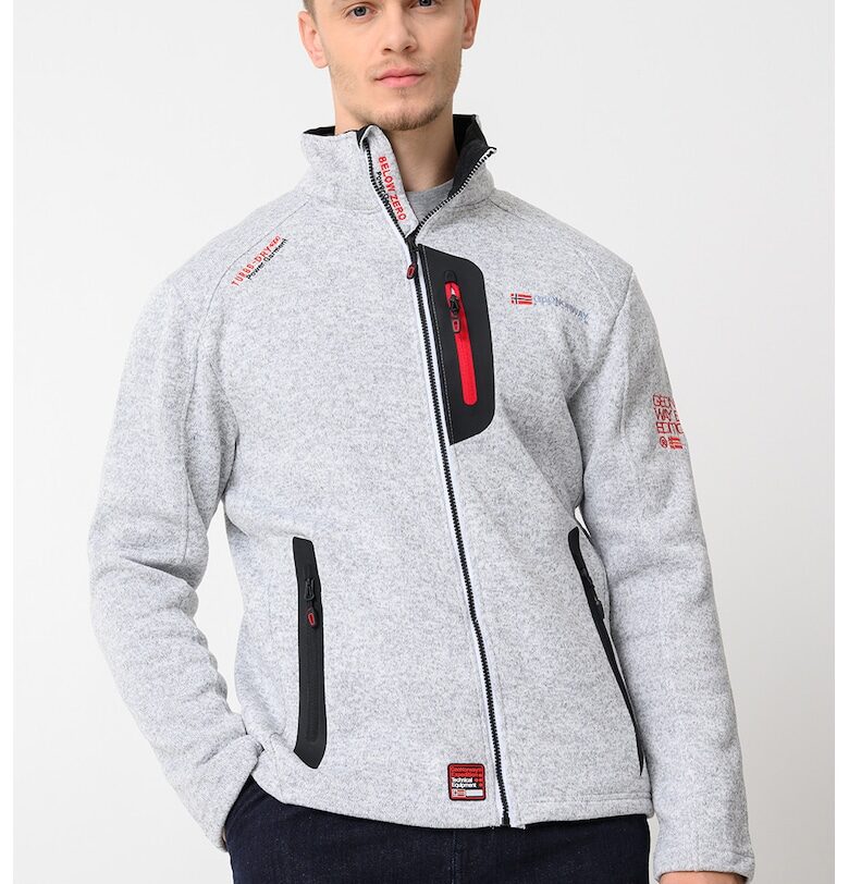 Суитшърт Trampoline с цип - Бял Geo Norway