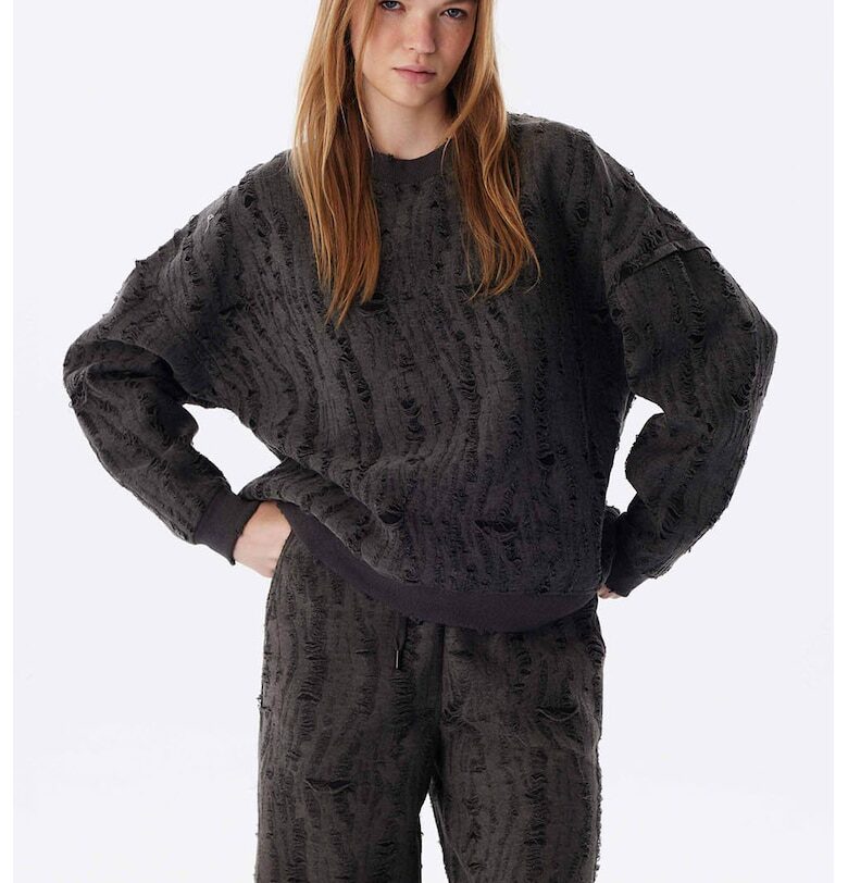 Суитшърт деграде - Tъмносив TWIST