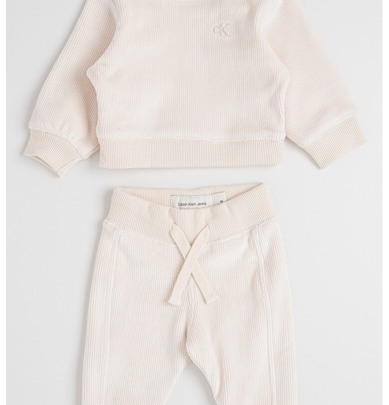 Суитшърт и спортен панталон - Крем CALVIN KLEIN