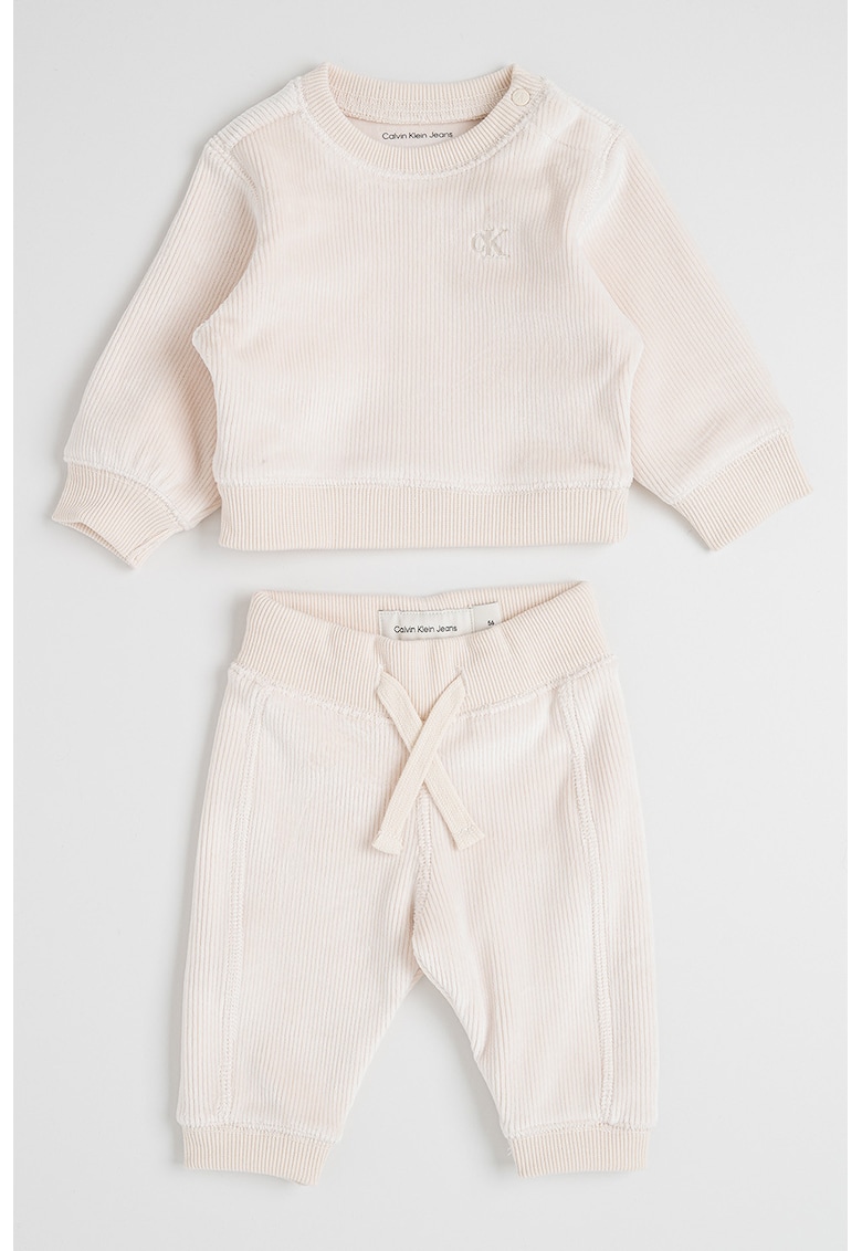 Суитшърт и спортен панталон - Крем CALVIN KLEIN