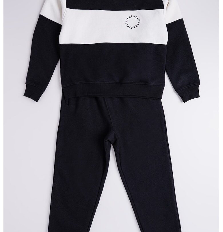 Суитшърт и спортен панталон с връзка - Бял/Черен CALVIN KLEIN