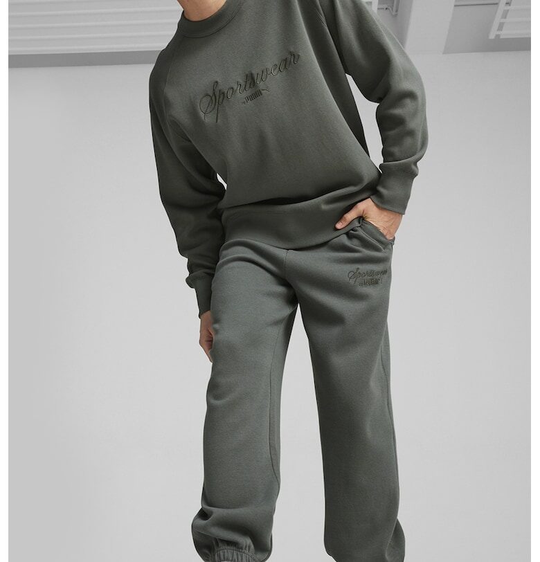 Суитшърт с бродерии - Tъмносив Puma