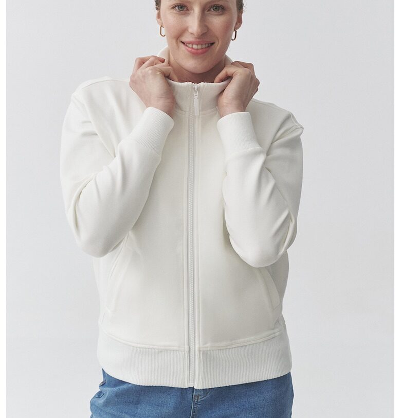 Суитшърт с висока яка - Бял Tatuum