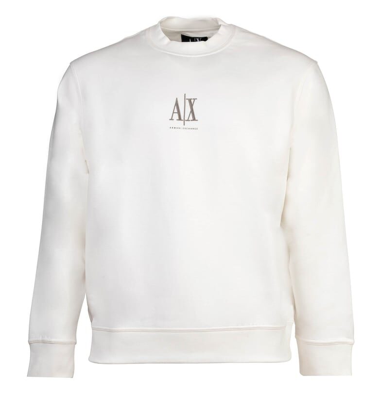 Суитшърт с лого - Бял ARMANI EXCHANGE