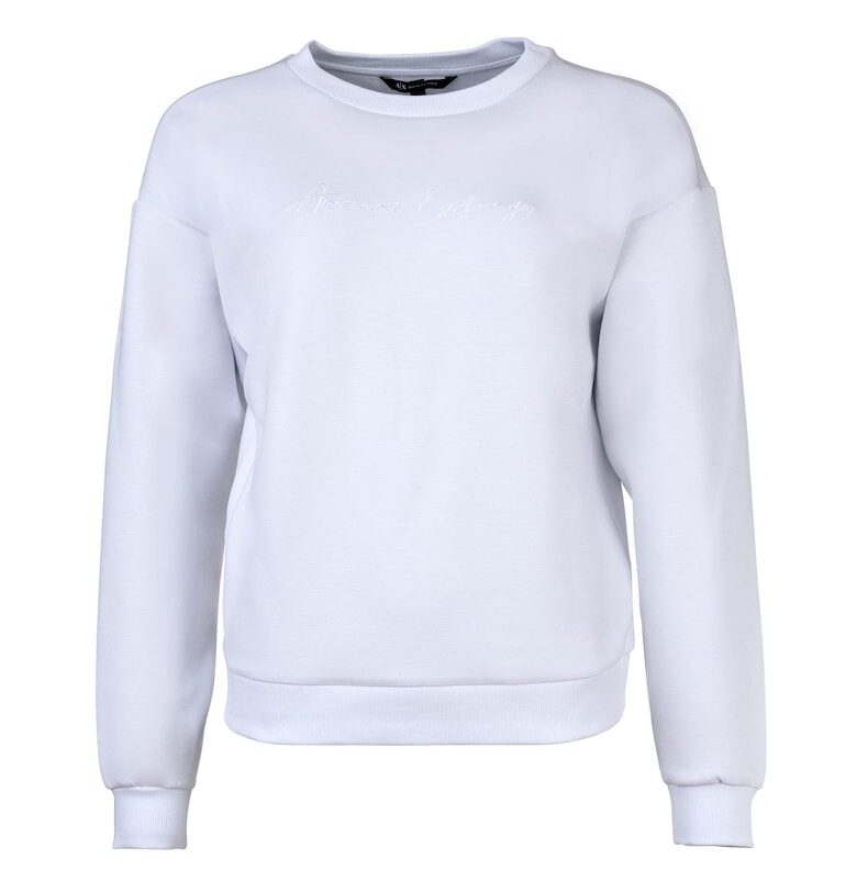 Суитшърт с лого - Бял ARMANI EXCHANGE