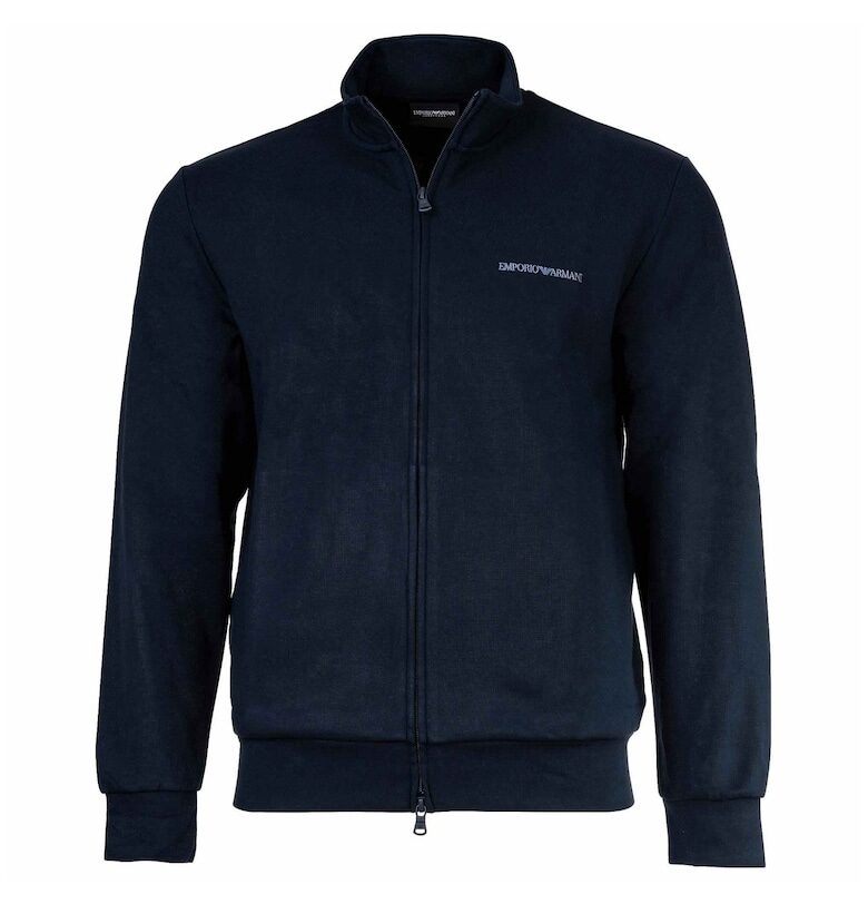 Суитшърт с лого - Син Emporio Armani