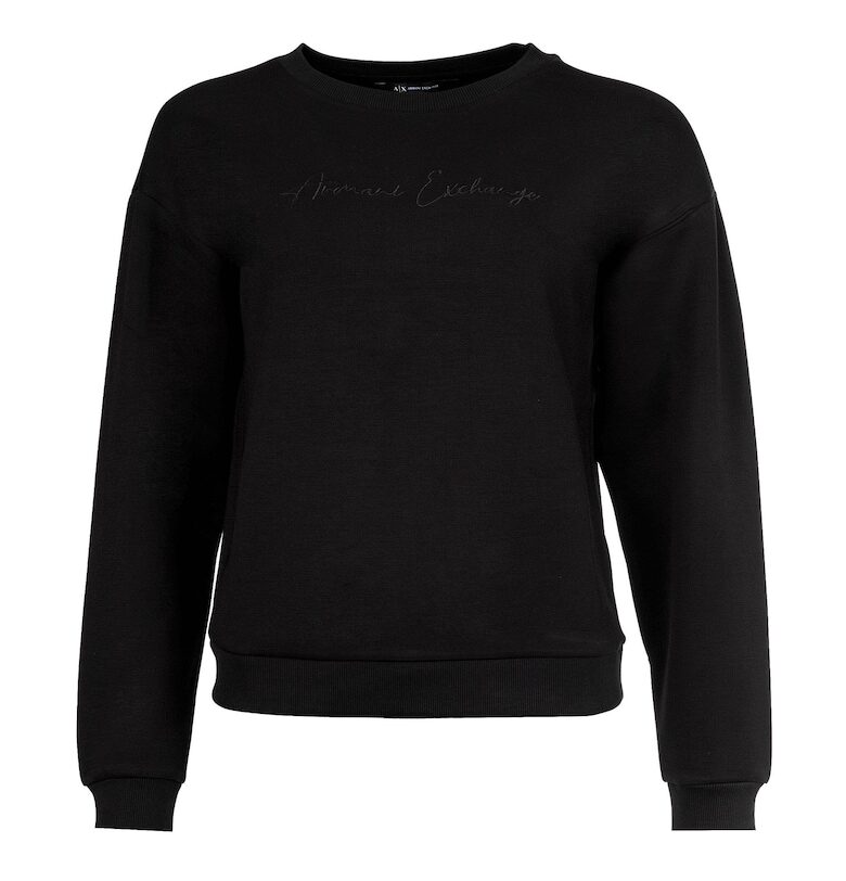 Суитшърт с лого - Черен ARMANI EXCHANGE