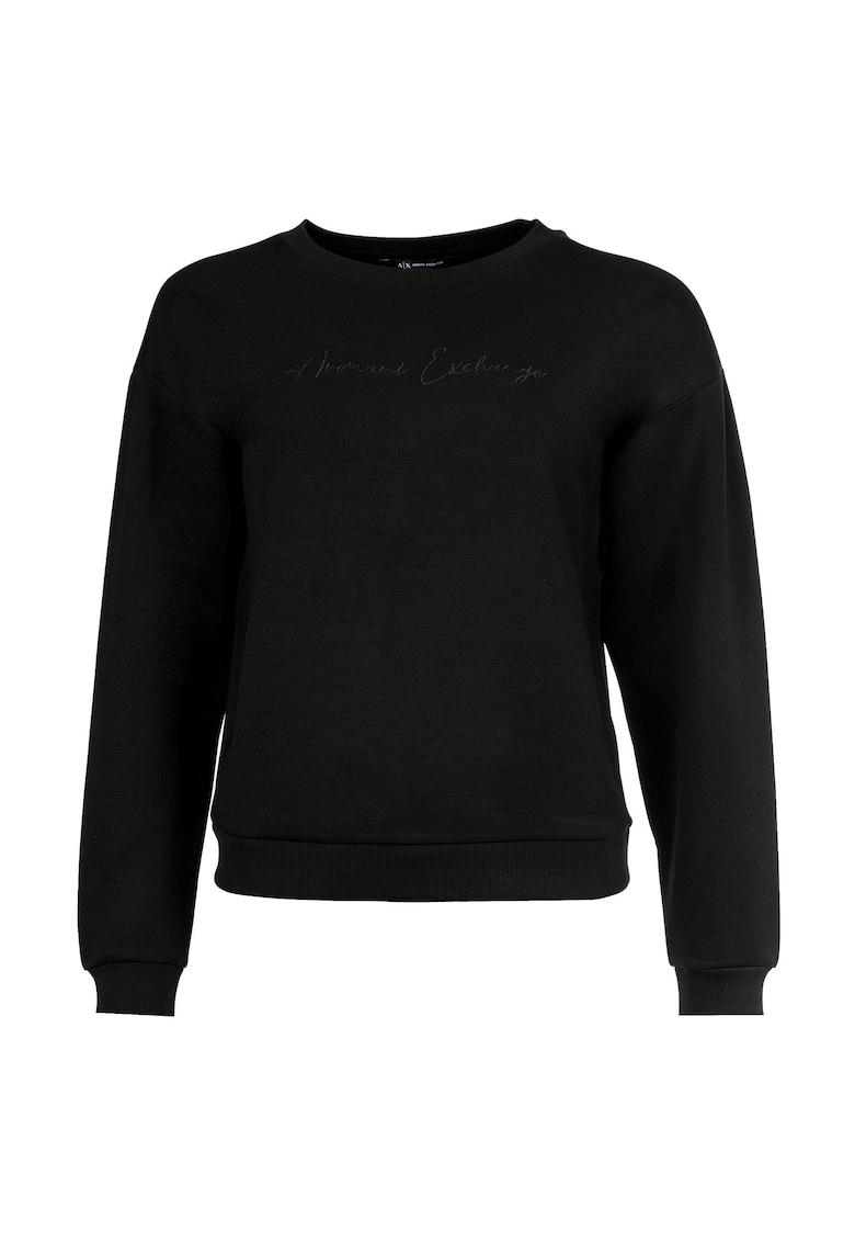 Суитшърт с лого - Черен ARMANI EXCHANGE