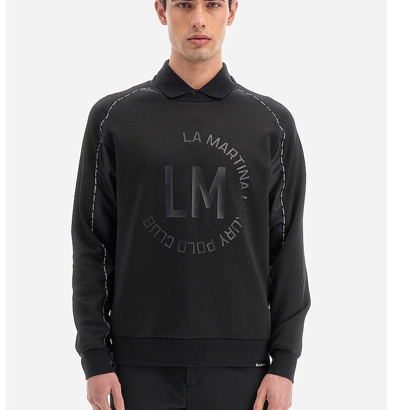 Суитшърт с лого - Черен LA MARTINA