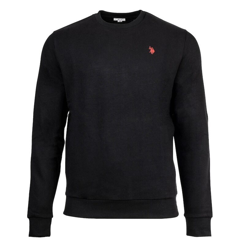 Суитшърт с лого - Черен US Polo Assn