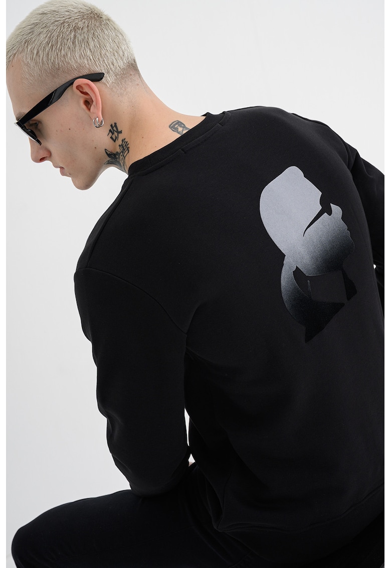 Суитшърт с лого - Черен/Сив Karl Lagerfeld