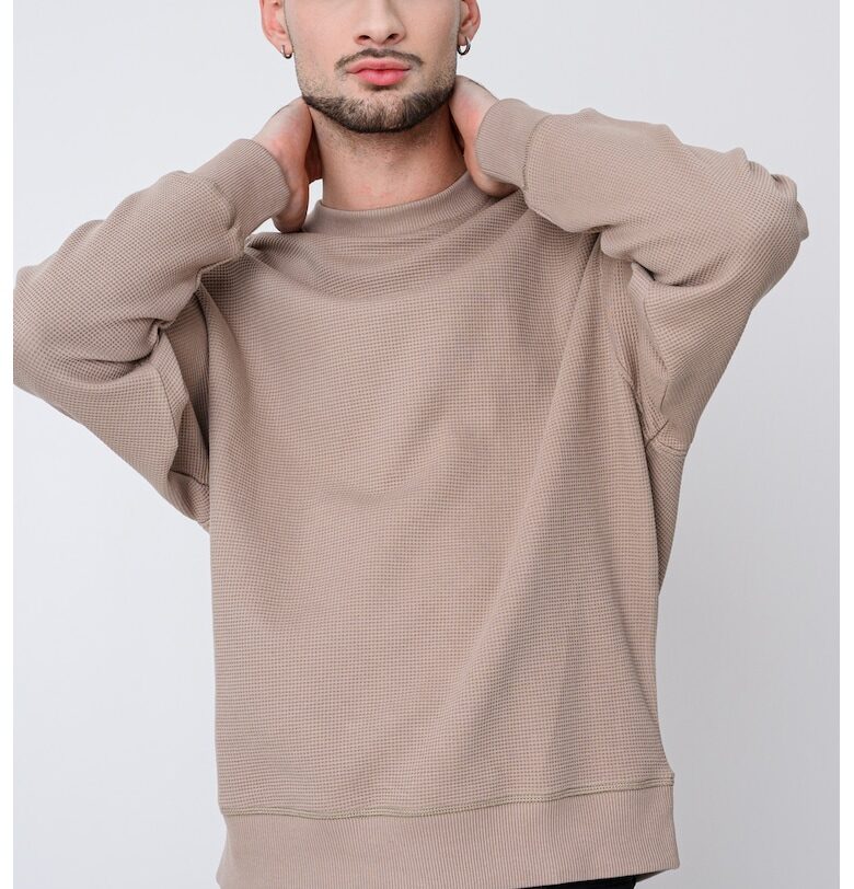 Суитшърт с овално деколте - Бежов Tommy Jeans