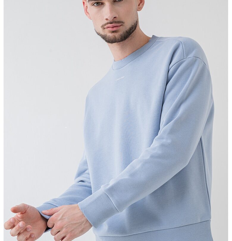 Суитшърт с органичен памук и модал - Лавандула CALVIN KLEIN