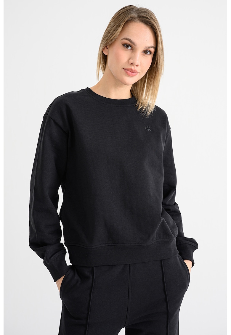 Суитшърт с паднали ръкави - Черен CALVIN KLEIN JEANS