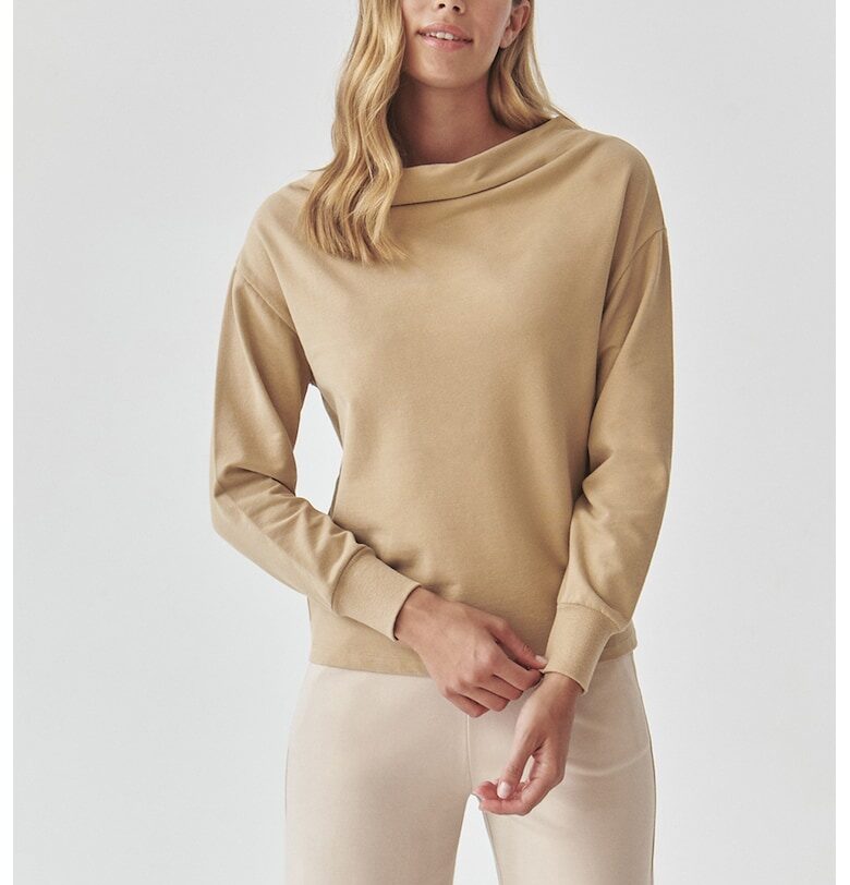 Суитшърт с памук - Бежов Tatuum