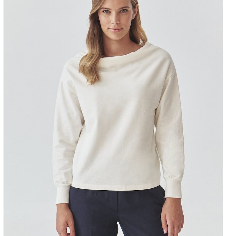 Суитшърт с памук - Мръснобял Tatuum