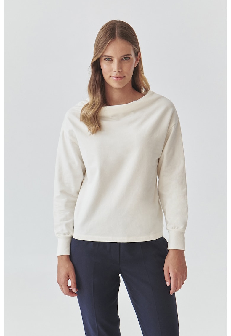 Суитшърт с памук - Мръснобял Tatuum