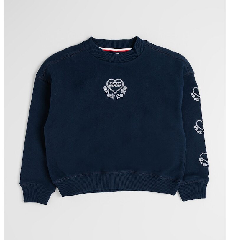 Суитшърт с памук - Тъмносин Tommy Hilfiger