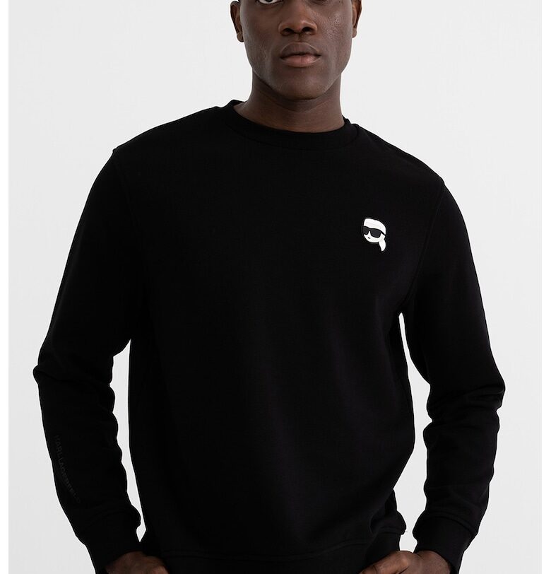 Суитшърт с памук - Черен Karl Lagerfeld