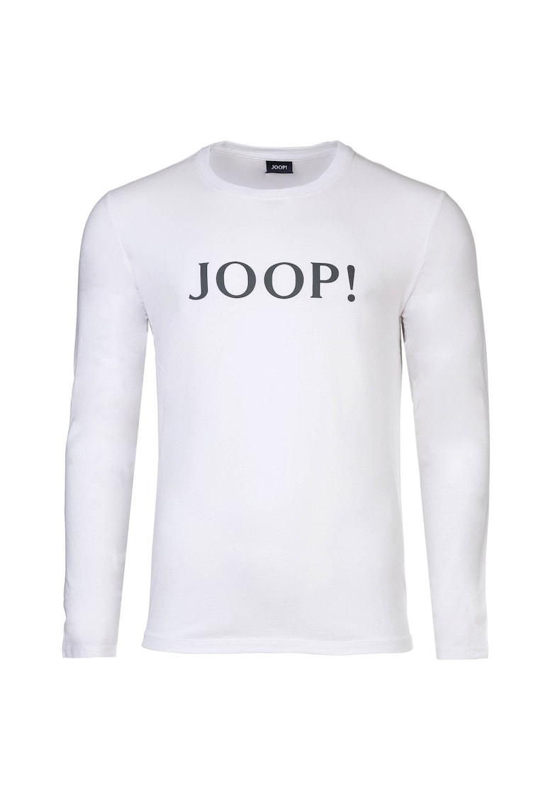 Суитшърт с памук и лого - Бял Joop