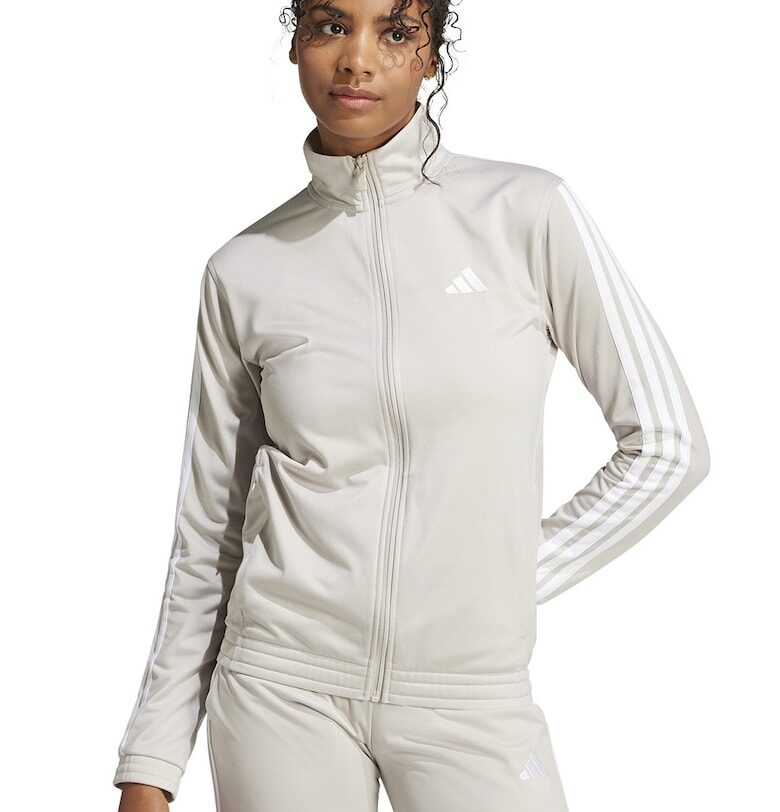 Суитшърт с цип и лого - Слонова кост adidas Sportswear