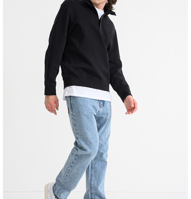 Суитшърт с яка - Черен ARMANI EXCHANGE