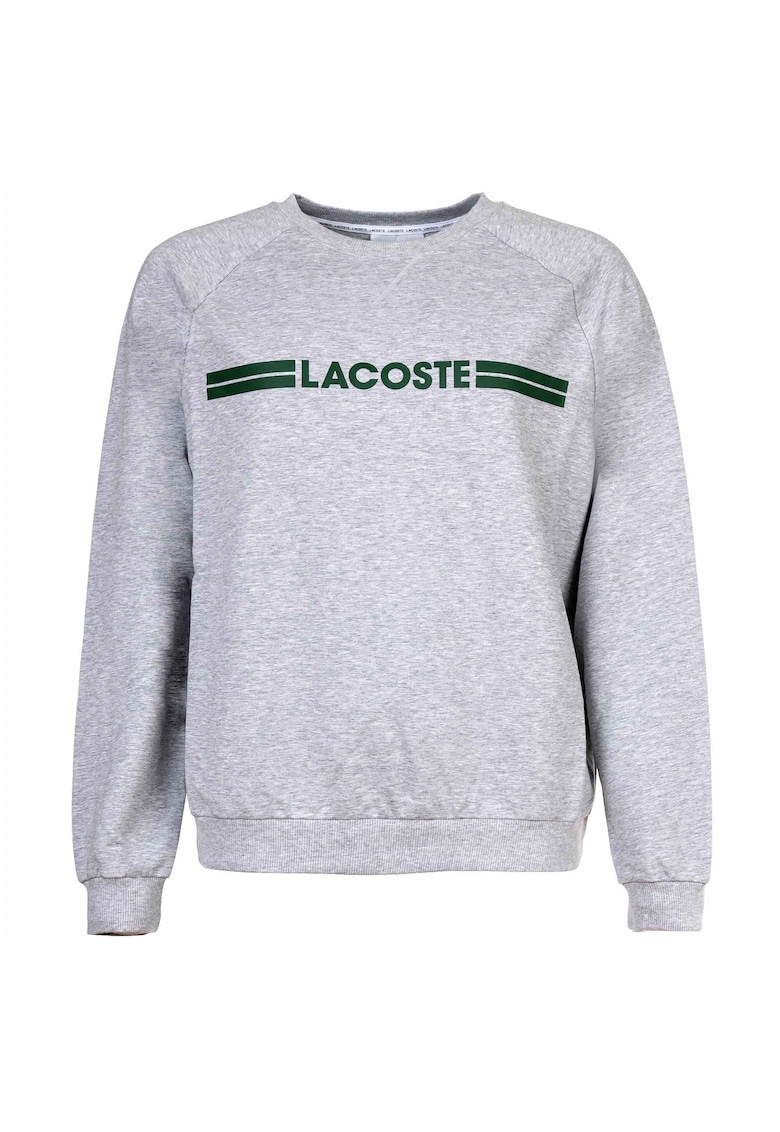 Суитшърт със свободна кройка и лого - Сив Lacoste