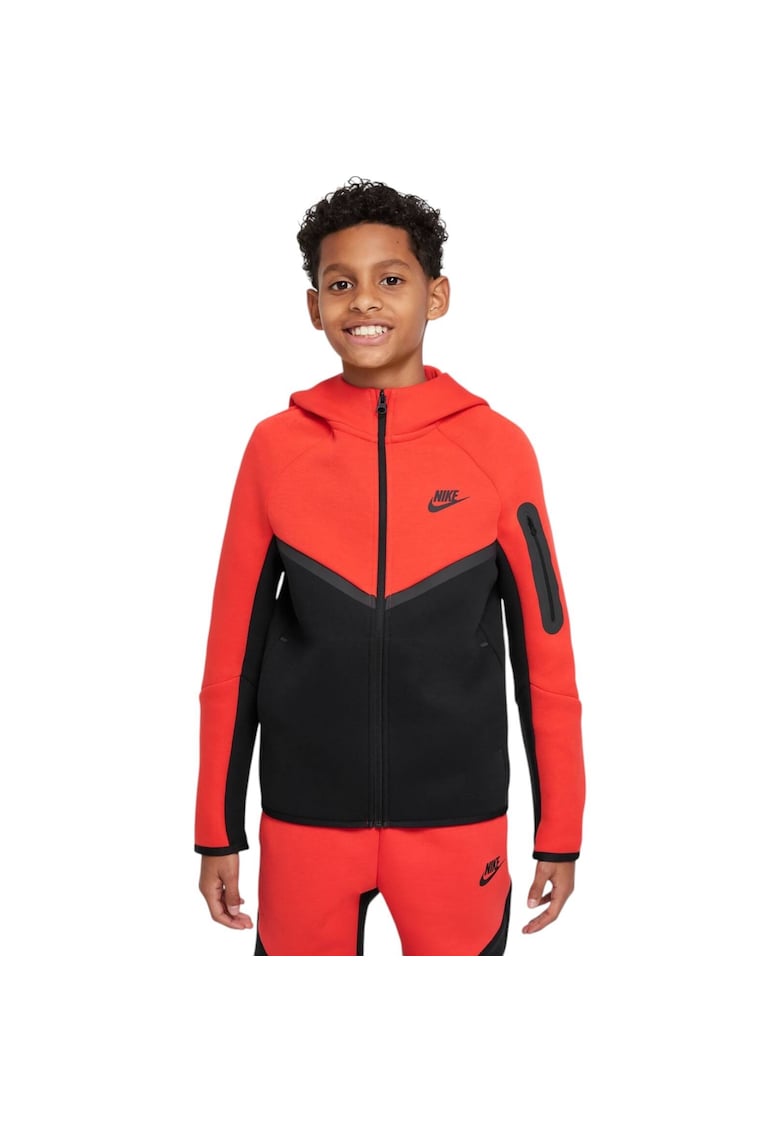 Суичър Tech Fleece FZ - PD Червено Черно - Червен/Черен Nike